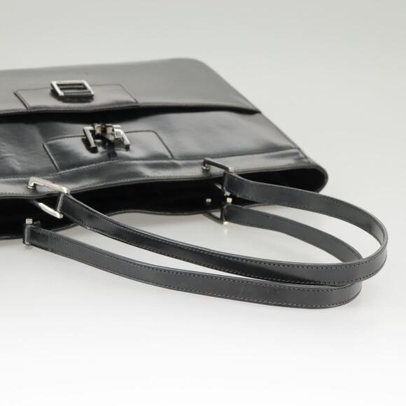 GUCCI Tote Bag Patent Leather Black Silver 002 002 - Picture 10 of 16